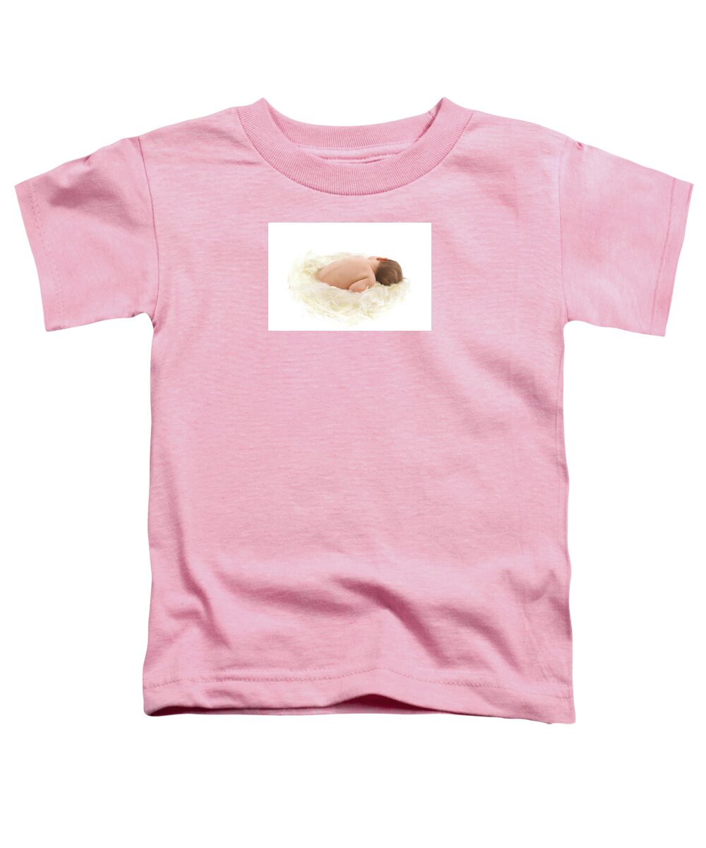 Soft Toddler T-Shirt featuring the photograph Sophie in a Soft Nest by Anne Geddes