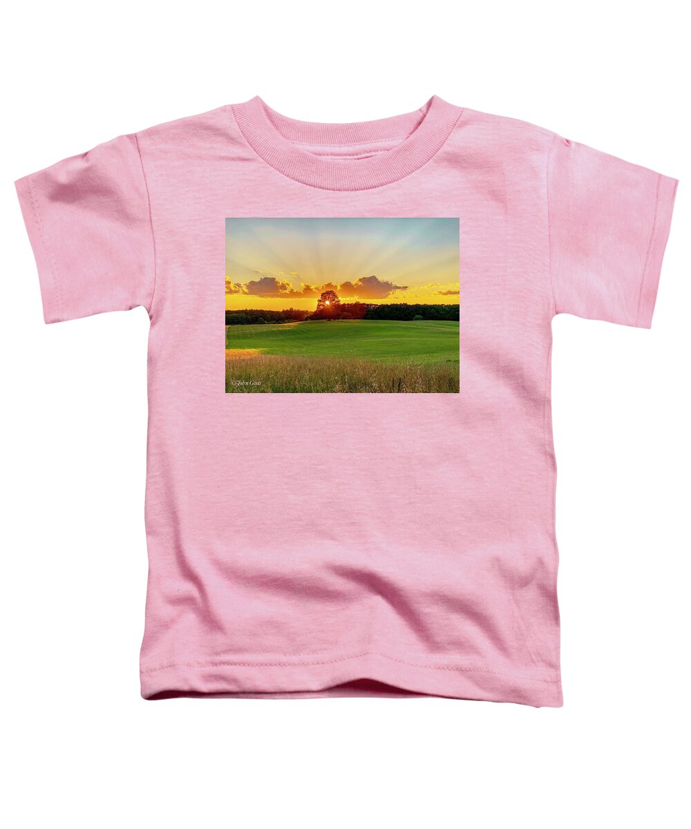  Toddler T-Shirt featuring the photograph Sunset by John Gisis
