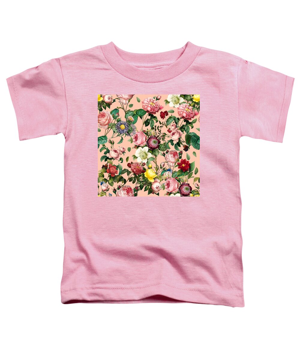 Sweet Toddler T-Shirt featuring the digital art Sweet Flowers by Linda Bailey