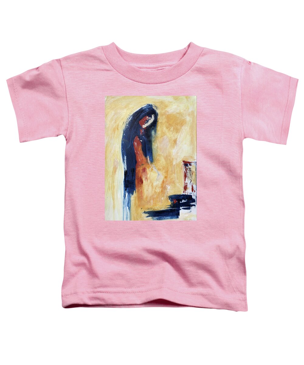 Abstract Toddler T-Shirt featuring the painting The Offering by Sharon Sieben