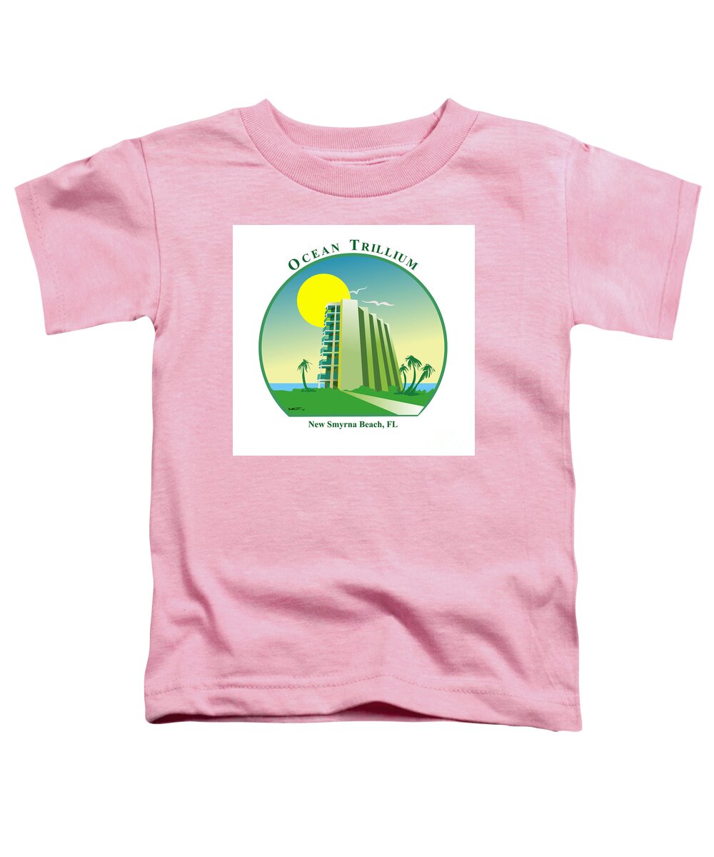 Line Toddler T-Shirt featuring the digital art Trillium Logo by Dale Turner