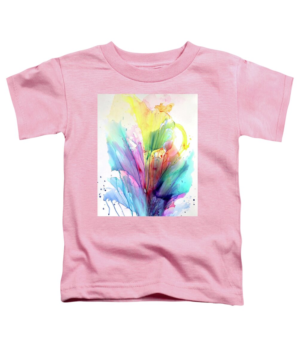 Color Toddler T-Shirt featuring the painting Uncontrolable emotions by Eric Fischer
