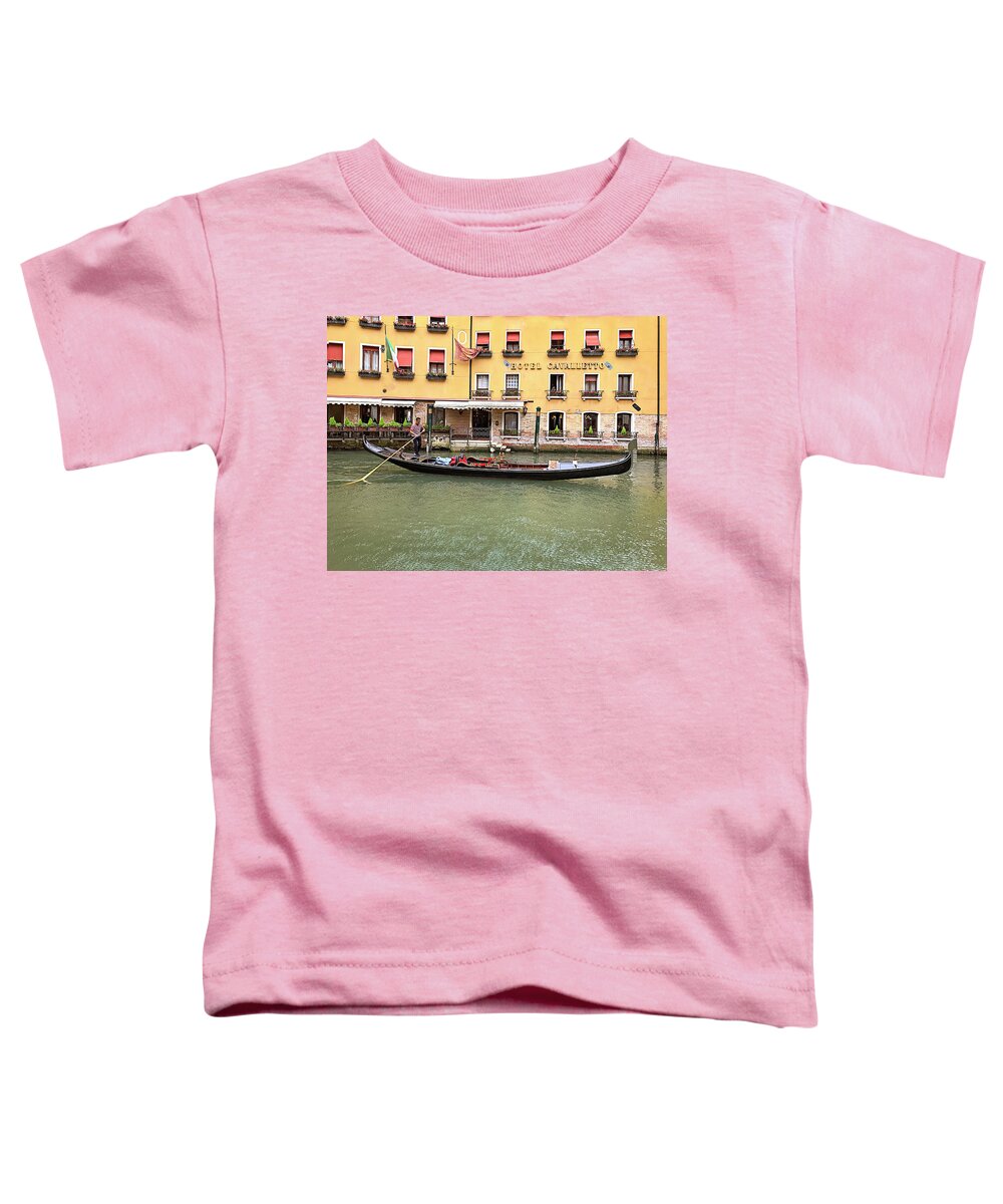 Gondola Toddler T-Shirt featuring the photograph Venice Gondola by Jill Love