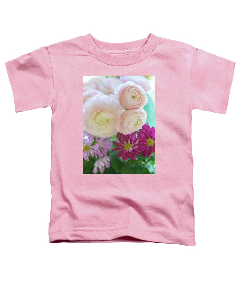 Ranunculus Toddler T-Shirt featuring the photograph Visions of Loveliness by Lynn Bauer