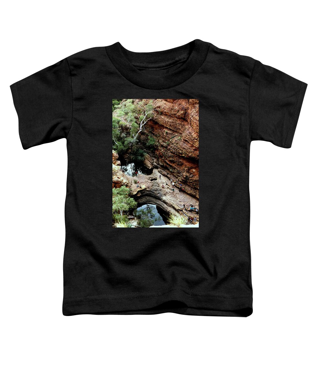 Australia Toddler T-Shirt featuring the photograph Australia - King's Canyon Oasis by Jacqueline M Lewis