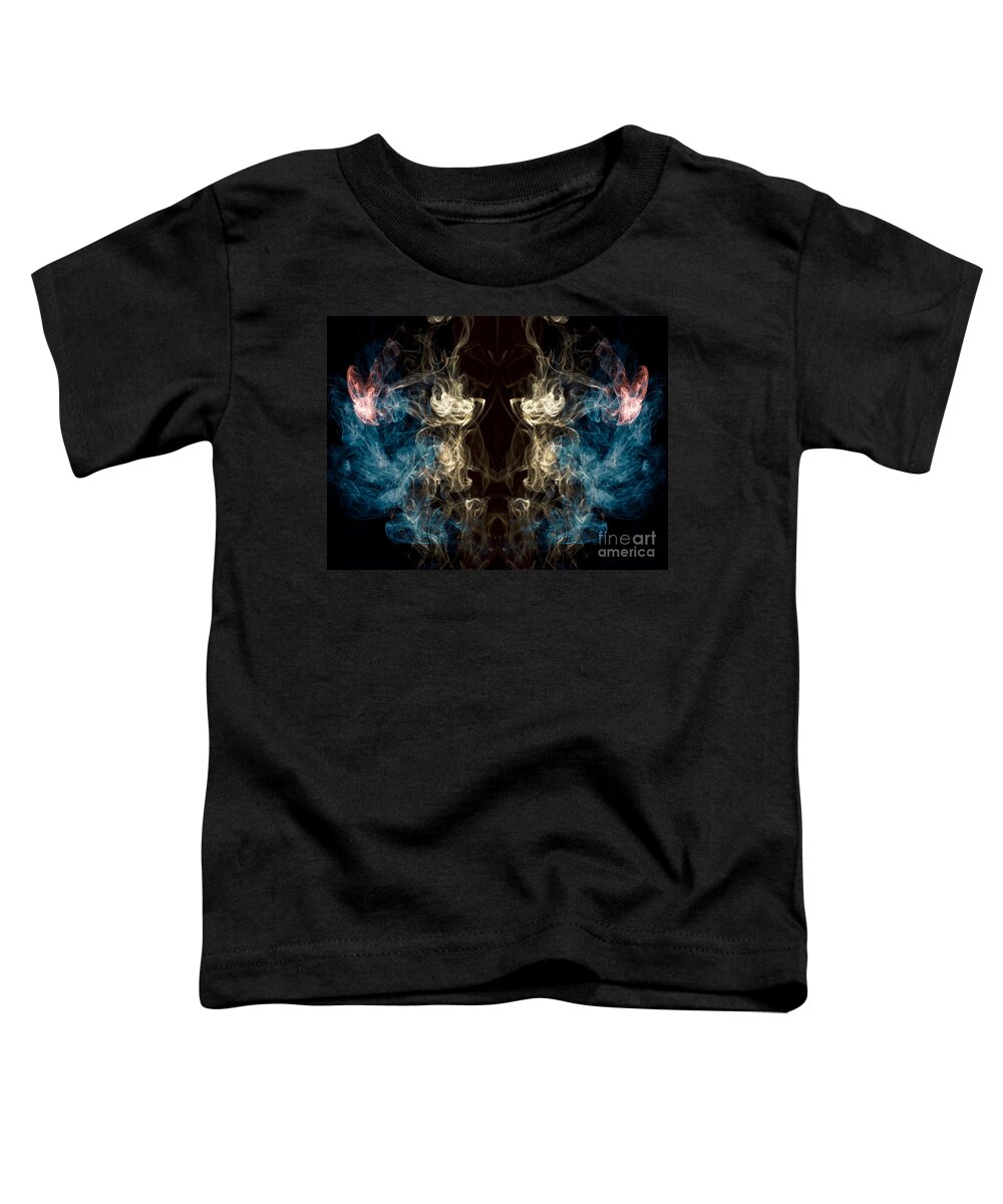 Greek Toddler T-Shirt featuring the photograph Minotaur Smoke Abstract by Edward Fielding