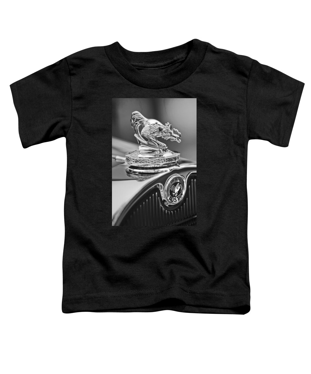1931 American Austin Roadster Hood Ornament Toddler T-Shirt featuring the photograph 1931 American Austin Roadster Hood Ornament #2 by Jill Reger