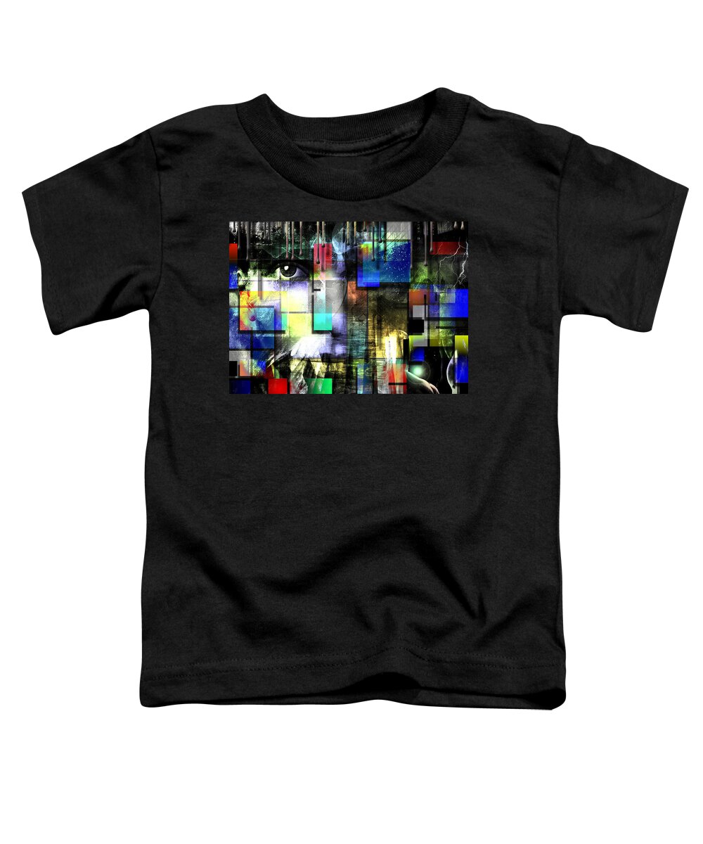 Art Toddler T-Shirt featuring the digital art Abstract #1 by Bruce Rolff