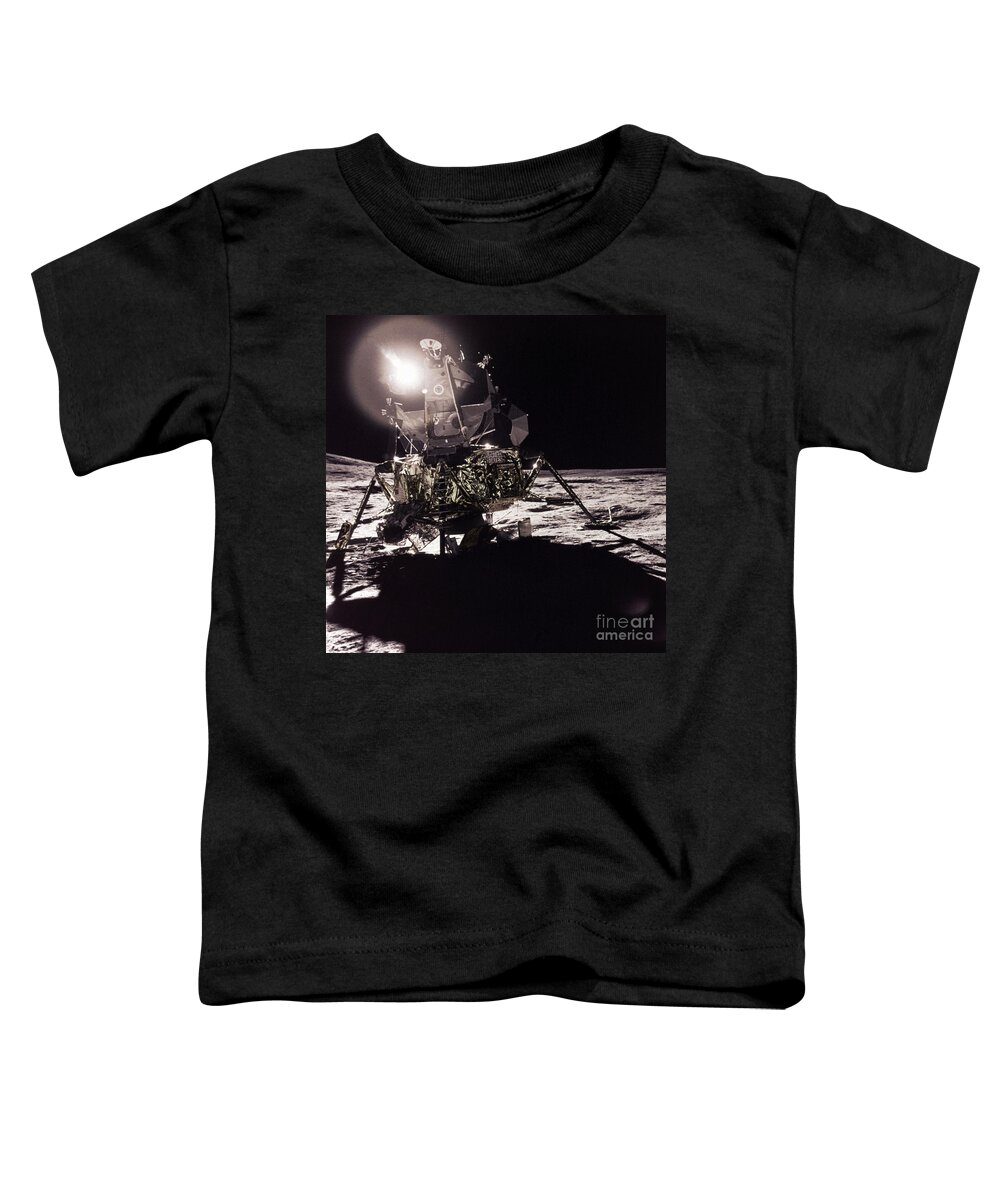 Transport Toddler T-Shirt featuring the photograph Apollo 17 Moon Landing #1 by Science Source