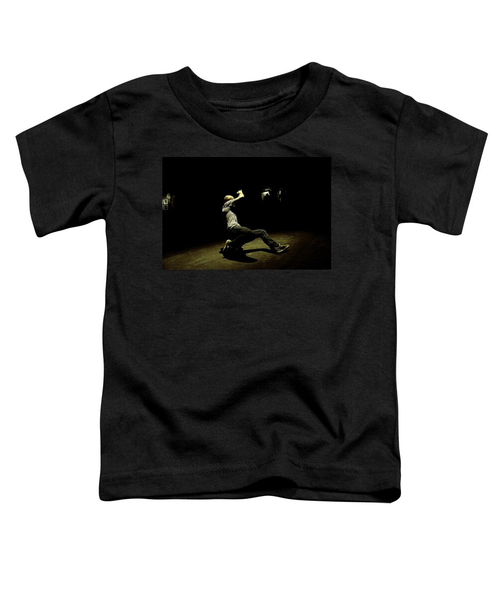 Dance Toddler T-Shirt featuring the photograph B Boy 8 #1 by D Justin Johns