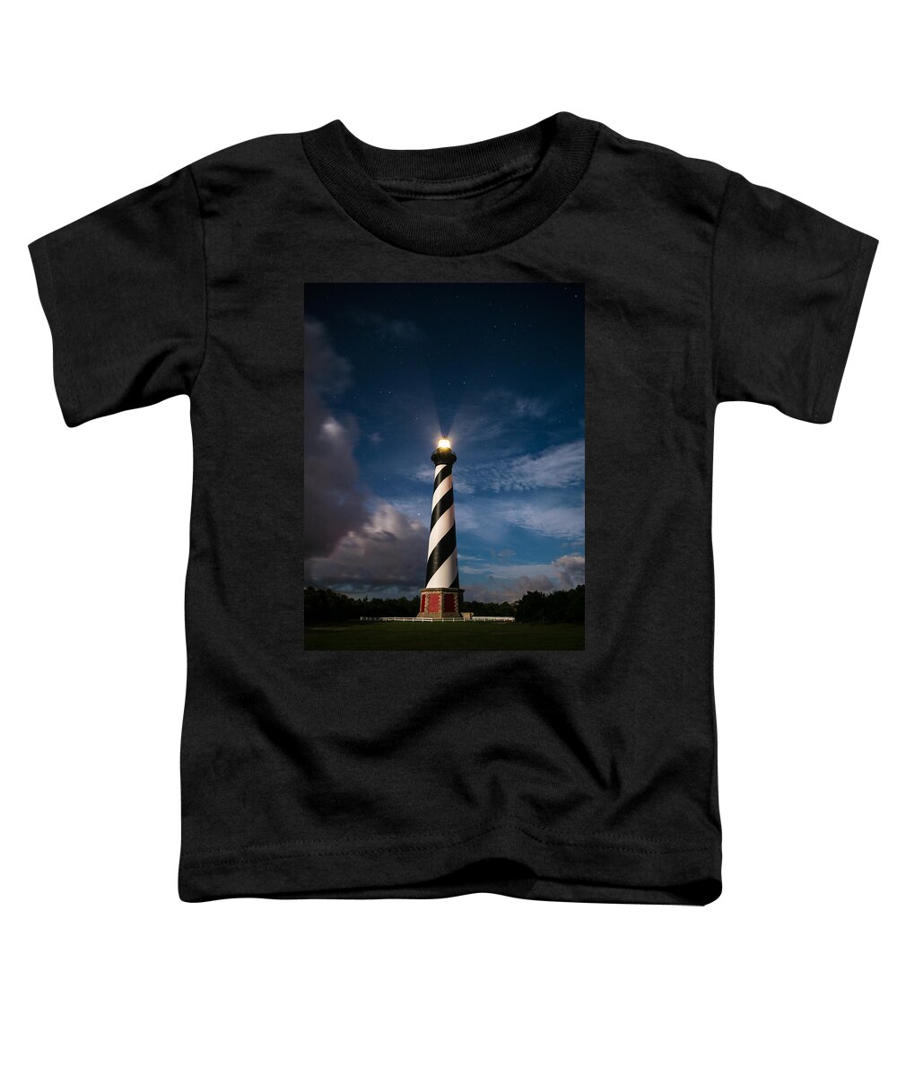 Cape Hatteras Toddler T-Shirt featuring the photograph By the light of the moon #1 by Stacy Abbott
