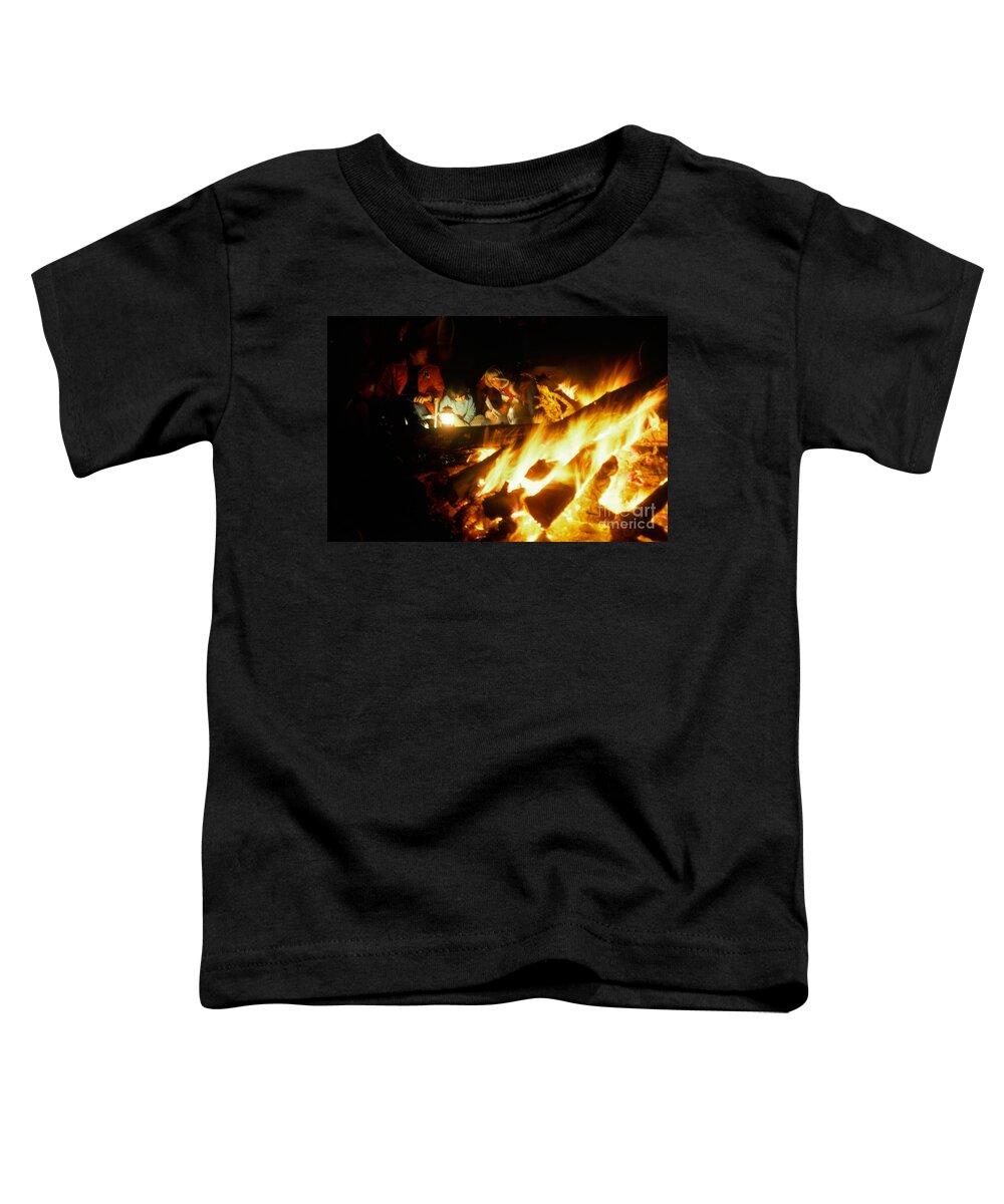 Fire Toddler T-Shirt featuring the photograph Campfire #1 by Ron Sanford