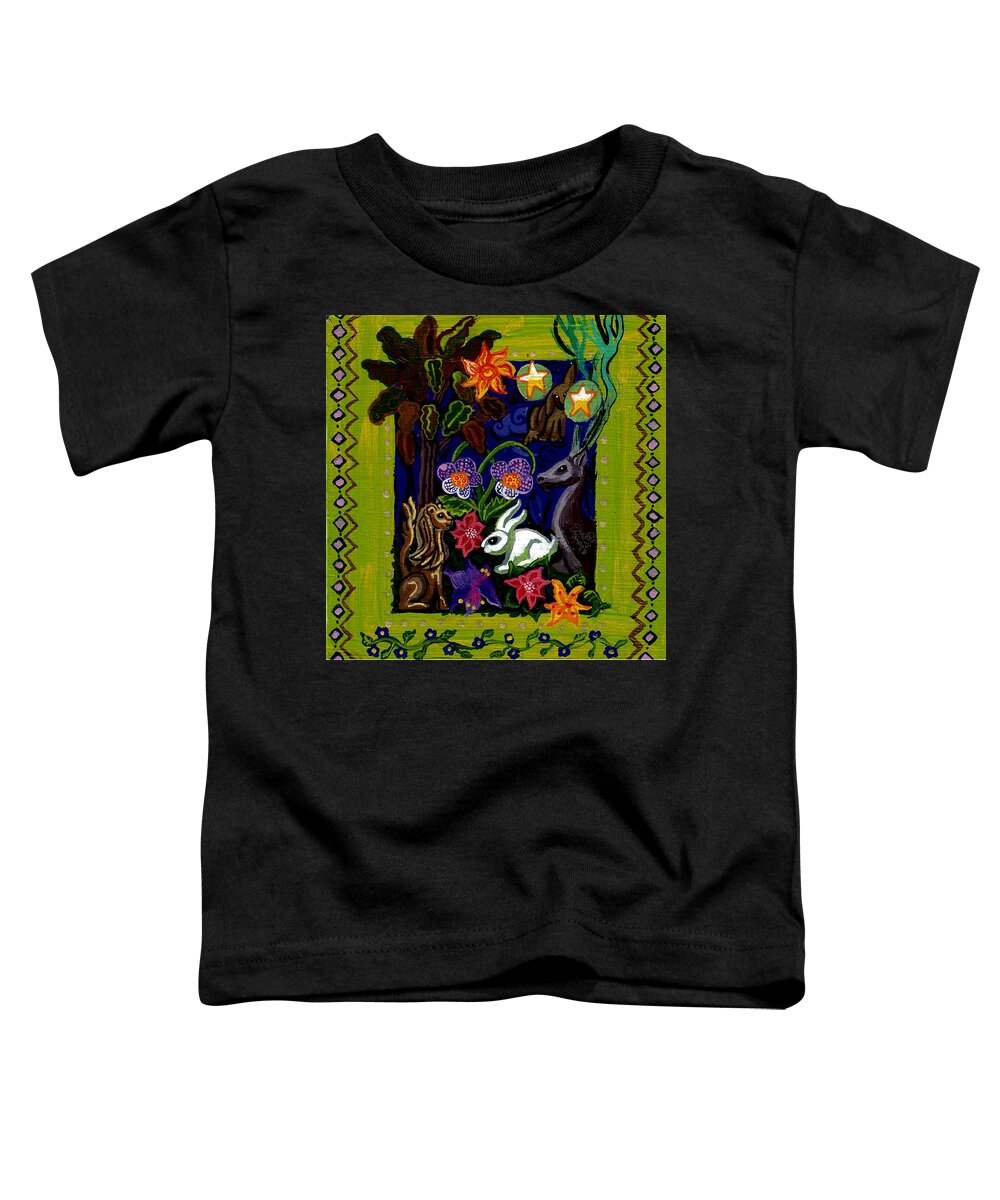 Creatures Toddler T-Shirt featuring the painting Creatures Of The Realm #1 by Genevieve Esson