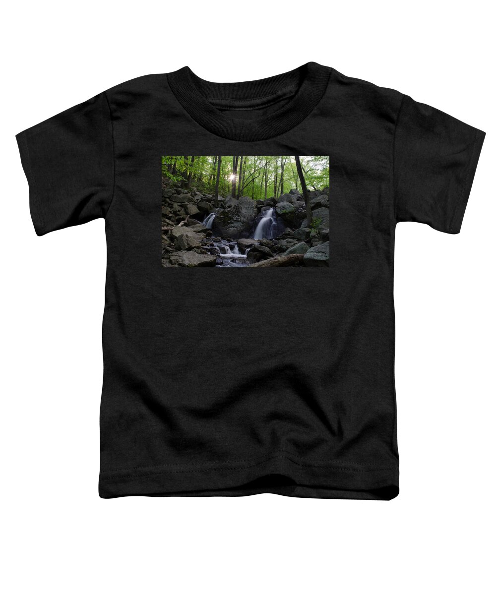 Landscape Toddler T-Shirt featuring the photograph Hacklebarney Waterfall by GeeLeesa Productions