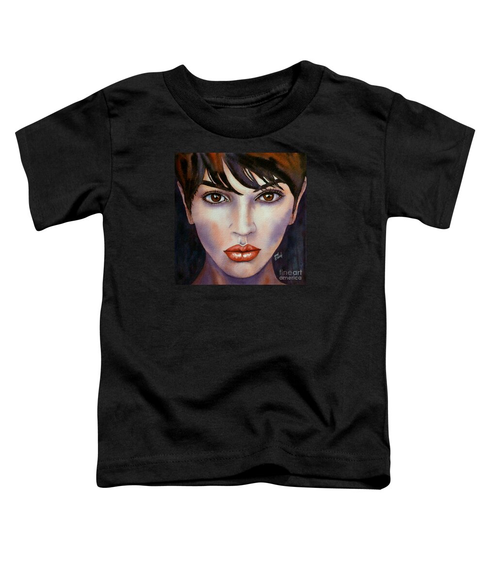 Portrait Of A Lady Toddler T-Shirt featuring the painting Heaven in Her Eyes by Michal Madison