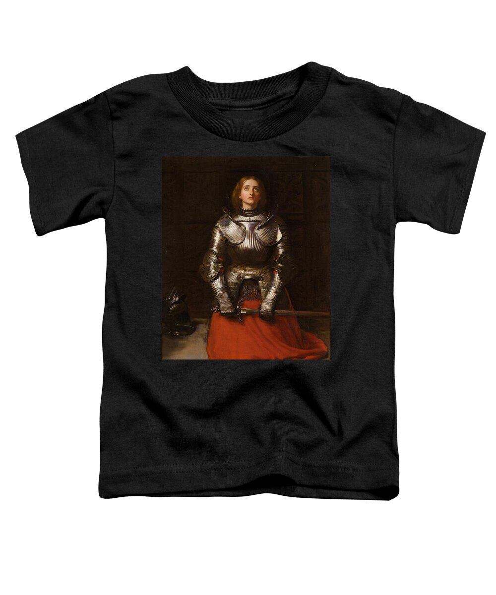 John Everett Millais Toddler T-Shirt featuring the painting Joan of Arc #1 by John Everett Millais