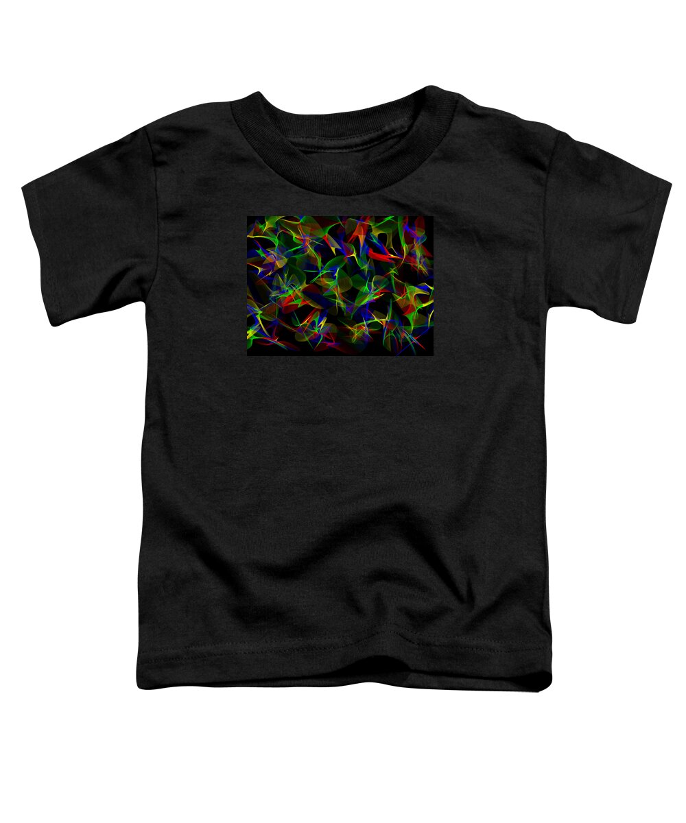Color Toddler T-Shirt featuring the painting Love of Rainbow Colors #2 by Bruce Nutting