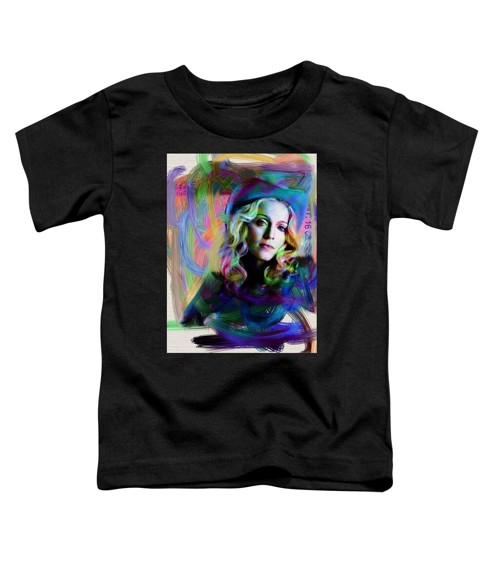Madonna Toddler T-Shirt featuring the digital art Madonna #1 by Unknown