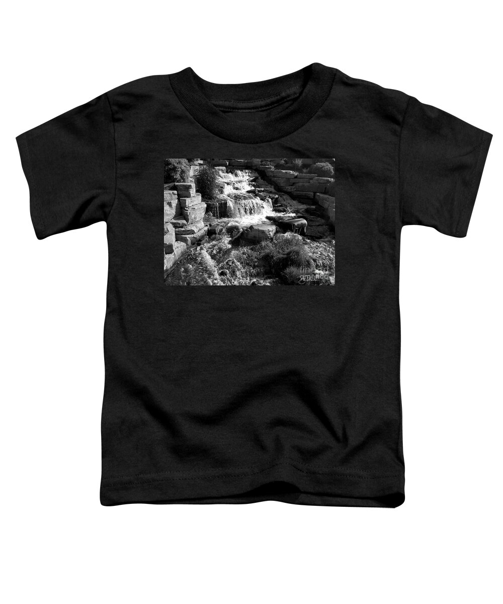 Waterfall Toddler T-Shirt featuring the photograph On the rocks #1 by Bill Richards