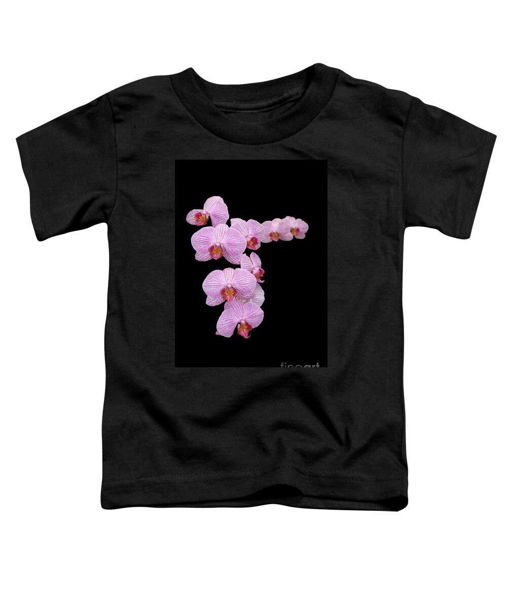  Lavnder Toddler T-Shirt featuring the photograph Pink Orchids by Tom Prendergast