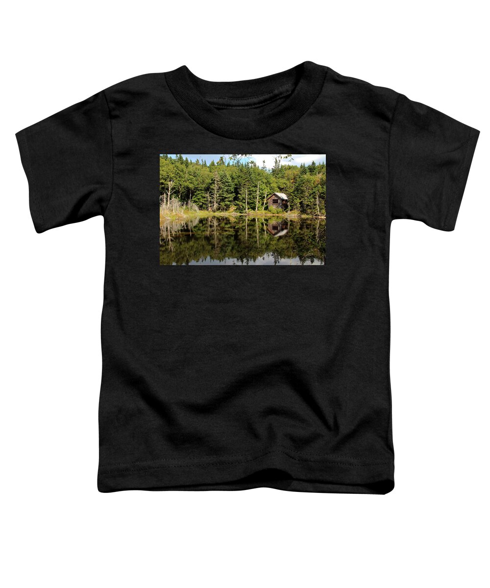 Jemmy Archer Toddler T-Shirt featuring the photograph Pond along the AT by Jemmy Archer
