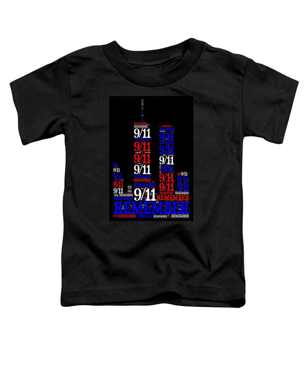 Twin Toddler T-Shirt featuring the painting Remember 9-11 #1 by Bruce Nutting