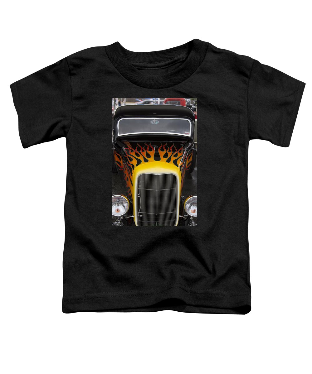 American Toddler T-Shirt featuring the photograph Riding the Flame #1 by Jack R Perry