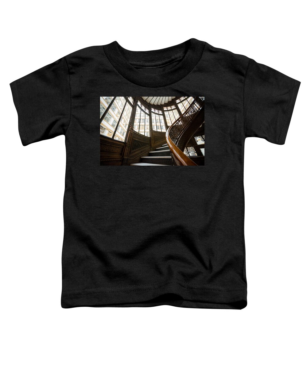 Chicago Toddler T-Shirt featuring the photograph Rookery Building Up the Oriel Staircase #1 by Anthony Doudt