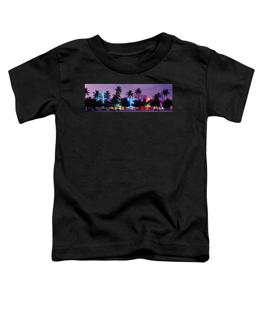 Photography Toddler T-Shirt featuring the photograph South Beach, Miami Beach, Florida, Usa #1 by Panoramic Images