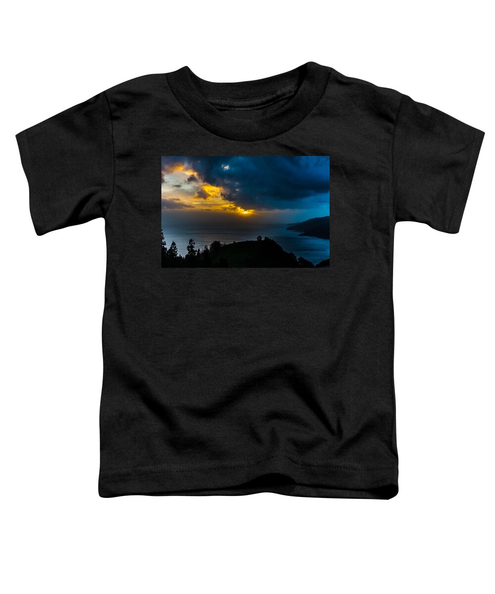 Art Toddler T-Shirt featuring the photograph Sunset over Blue #1 by Joseph Amaral