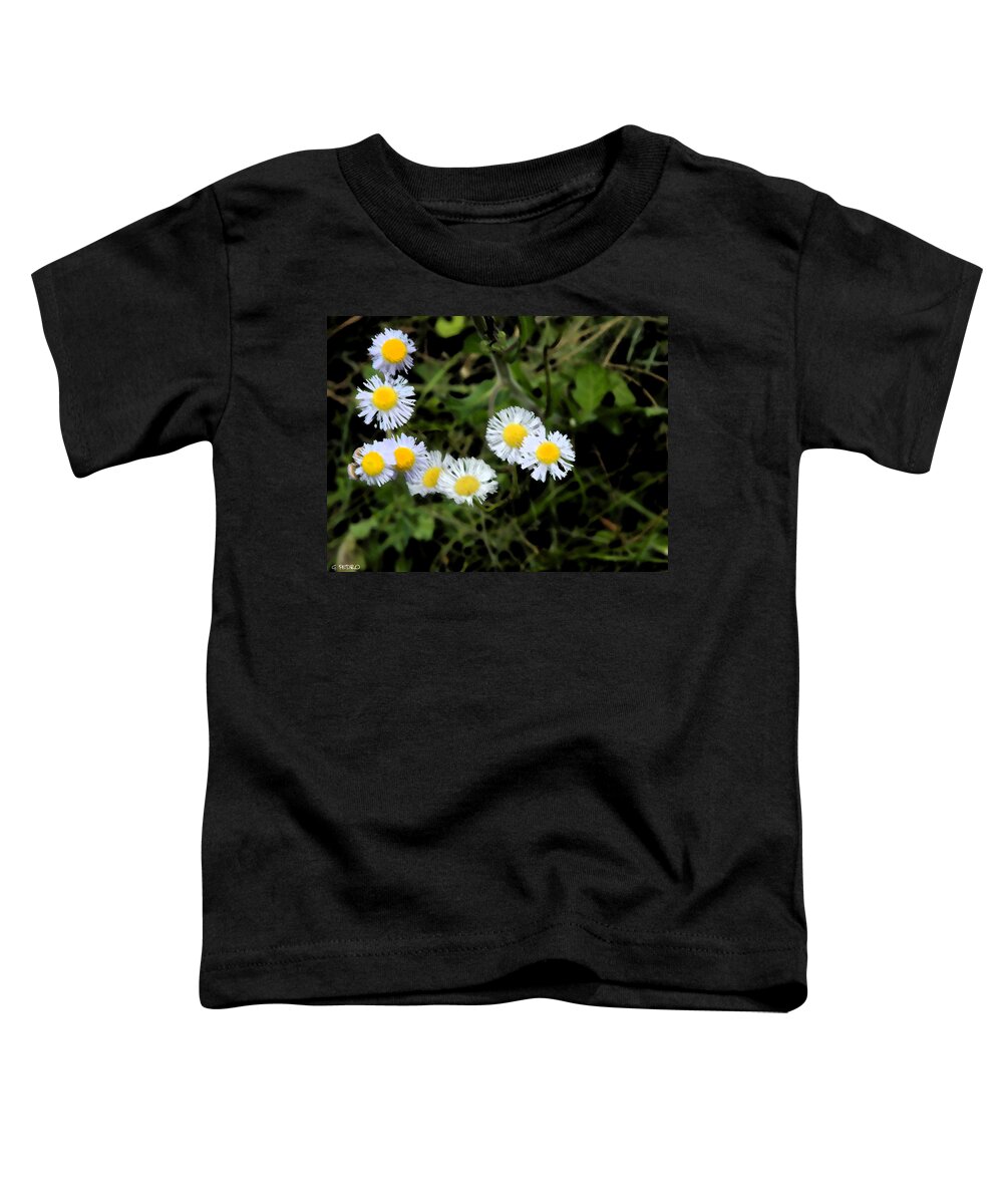 Spring Toddler T-Shirt featuring the painting Wild Flowers by George Pedro
