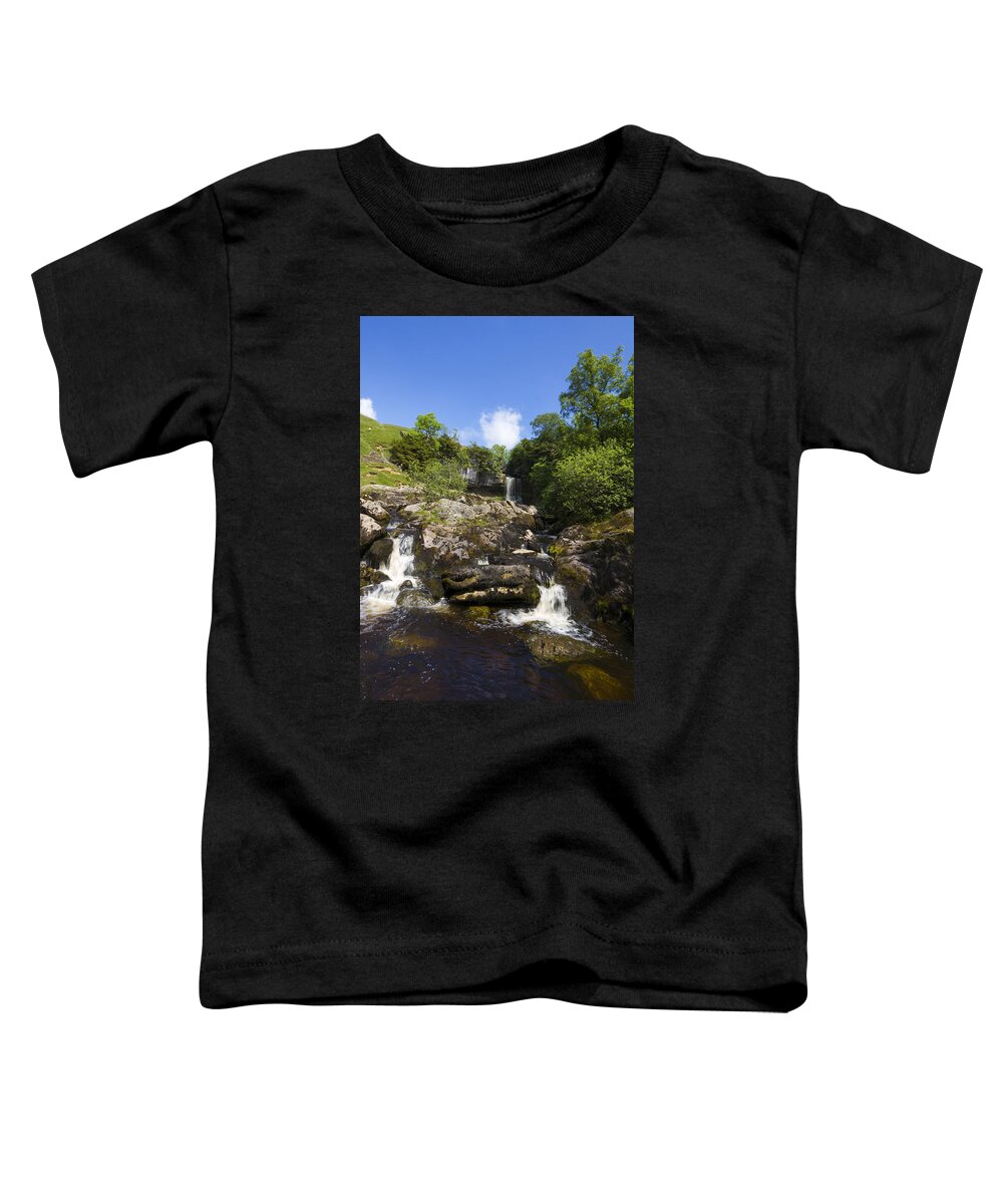 Waterfall Toddler T-Shirt featuring the photograph Yorkshire dales Waterfall #1 by Chris Smith