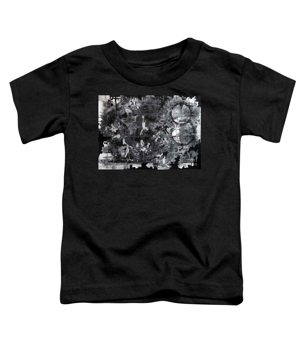 Art Toddler T-Shirt featuring the painting Moon by Tamal Sen Sharma
