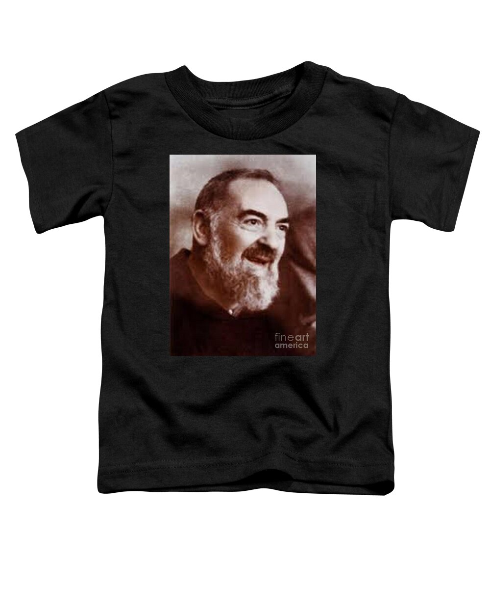 Prayer Toddler T-Shirt featuring the photograph Padre Pio #18 by Archangelus Gallery
