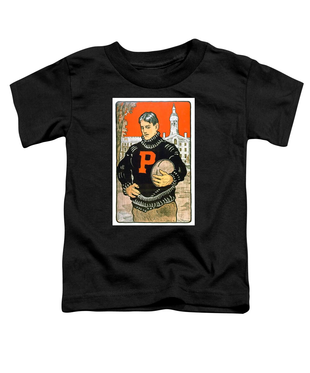 1901 Toddler T-Shirt featuring the digital art 1901 - Princeton University Football Poster - Color by John Madison