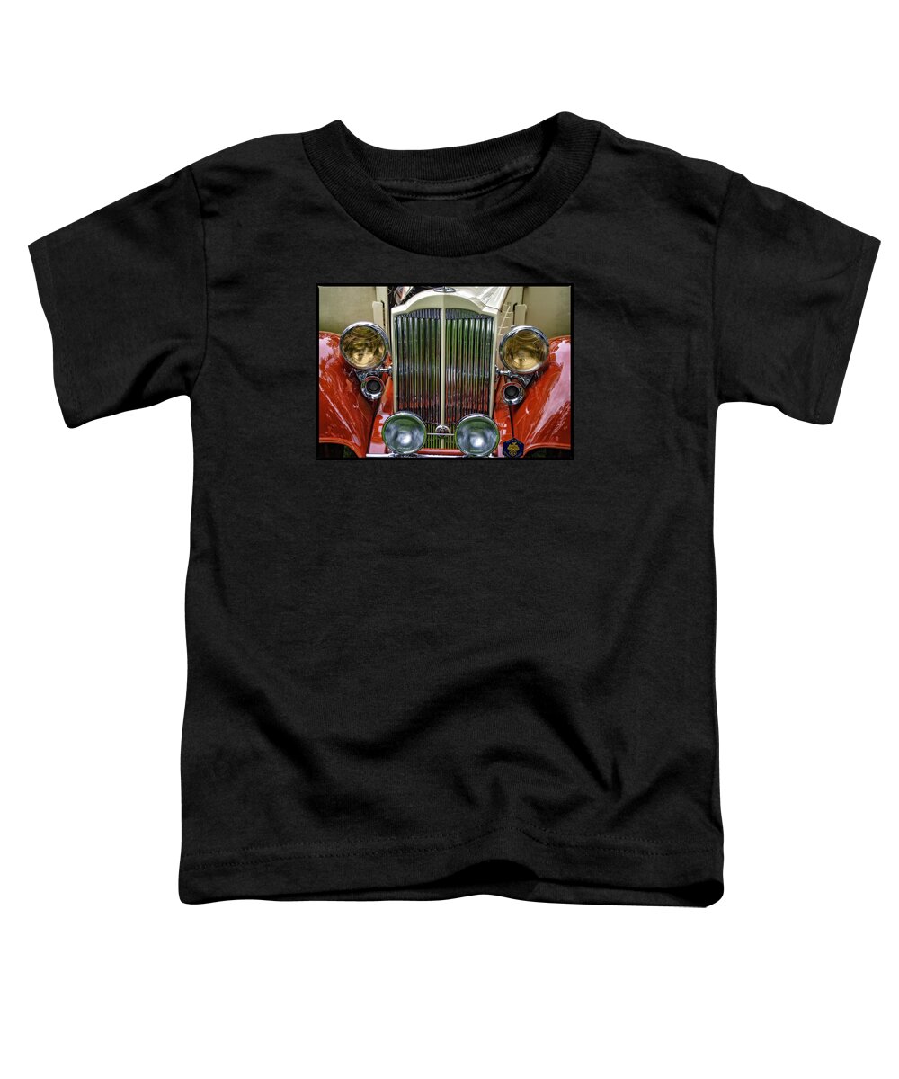 Automotive Art Toddler T-Shirt featuring the photograph 1928 Classic Packard 443 Roadster by Thom Zehrfeld