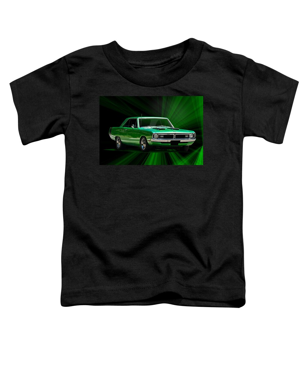 Alloy Toddler T-Shirt featuring the photograph 1970 Dodge Dart Swinger by Dave Koontz
