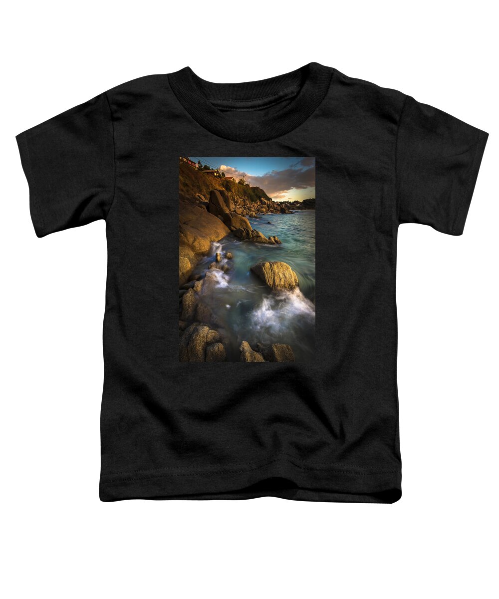 Ares Toddler T-Shirt featuring the photograph Chanteiro Beach Galicia Spain #2 by Pablo Avanzini