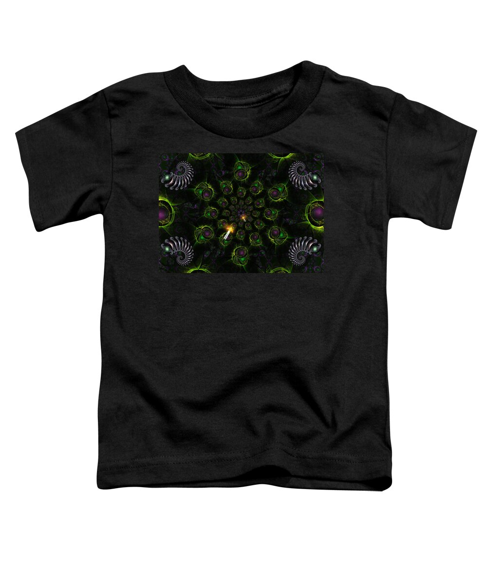 Corporate Toddler T-Shirt featuring the digital art Cosmic Embryos #1 by Shawn Dall