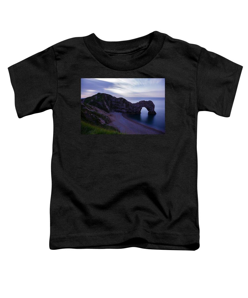 Durdle Toddler T-Shirt featuring the photograph Durdle Door at Dusk #2 by Ian Middleton