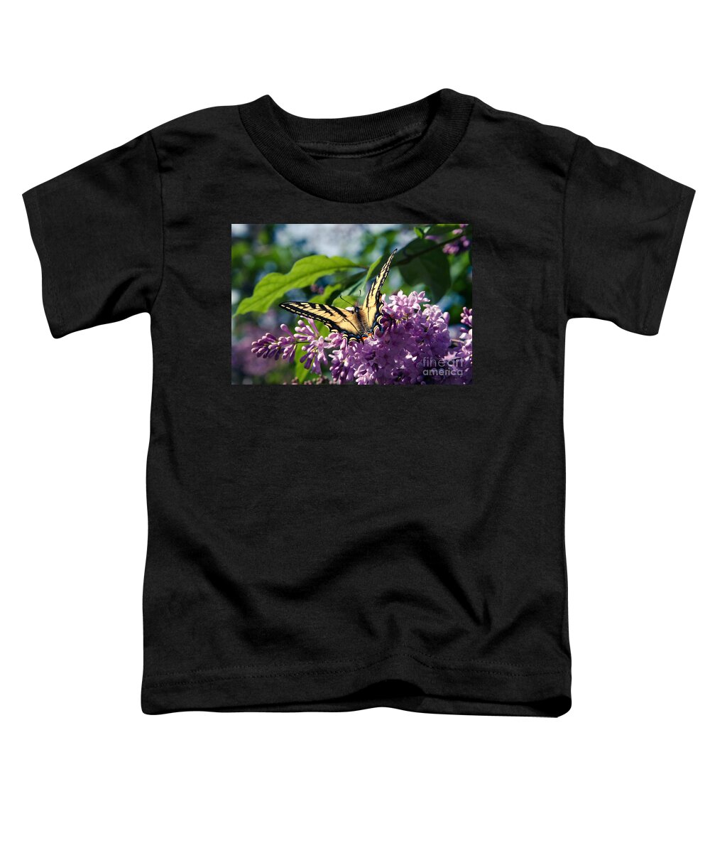 Butterfly Toddler T-Shirt featuring the photograph Expectation of the Dawn #2 by Sharon Mau