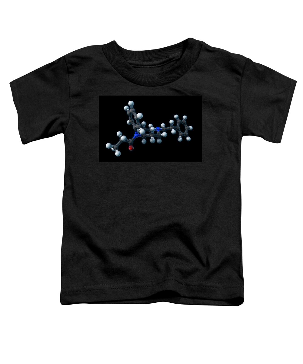 Model Toddler T-Shirt featuring the photograph Fentanyl, Molecular Model #4 by Evan Oto