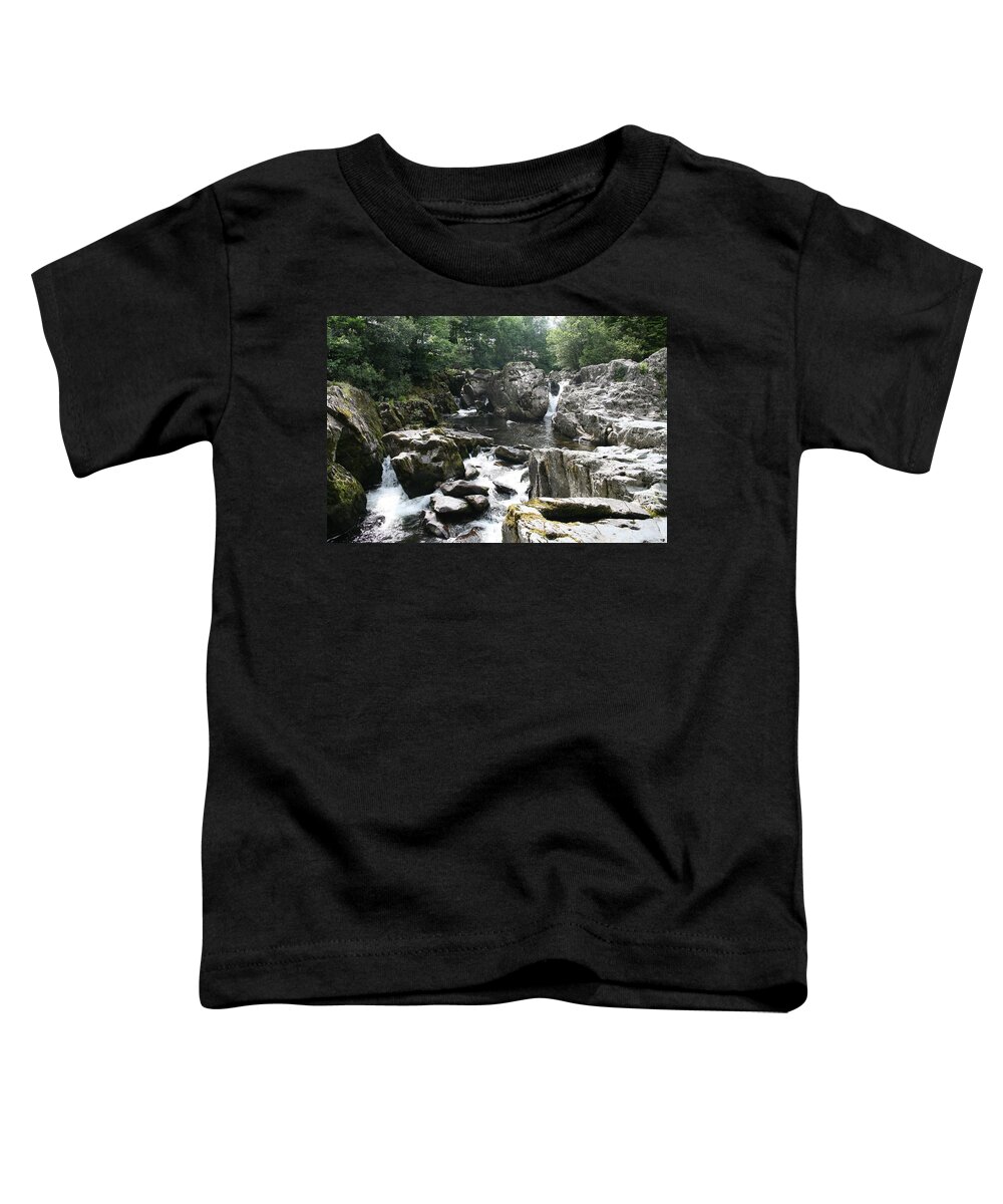 Rivers Toddler T-Shirt featuring the photograph Conwy river near Betws y coed. #5 by Christopher Rowlands
