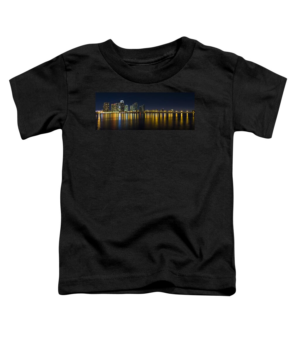 Architecture Toddler T-Shirt featuring the photograph Miami Downtown Skyline #9 by Raul Rodriguez