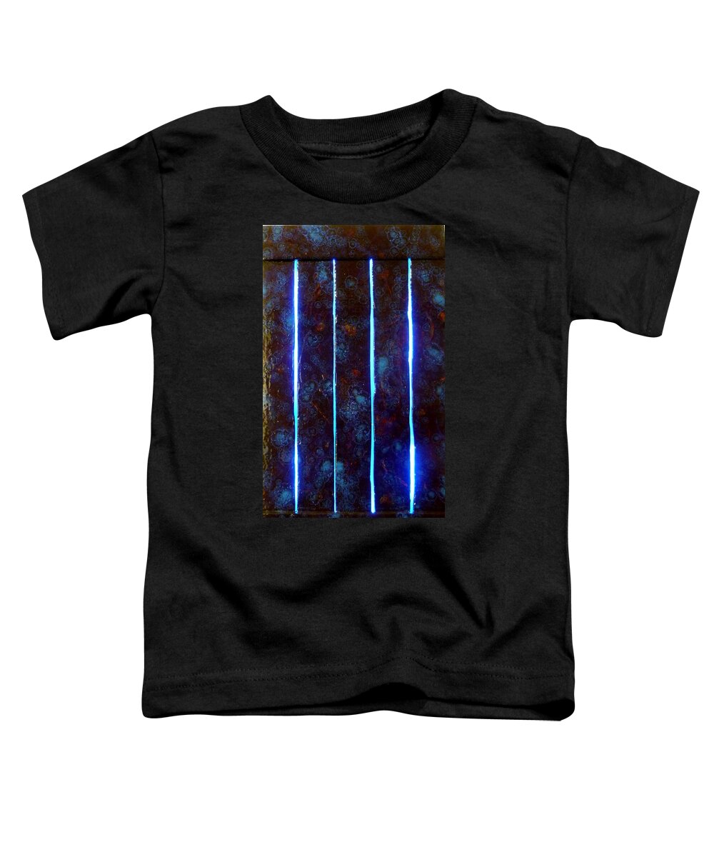 Blue Light Toddler T-Shirt featuring the painting A Dark Fairytale by Christopher Schranck