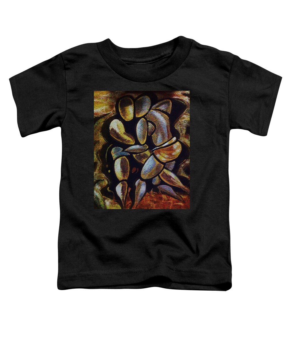 Faniart Africa America Toddler T-Shirt featuring the photograph A Fight that is Traditional by Fania Simon