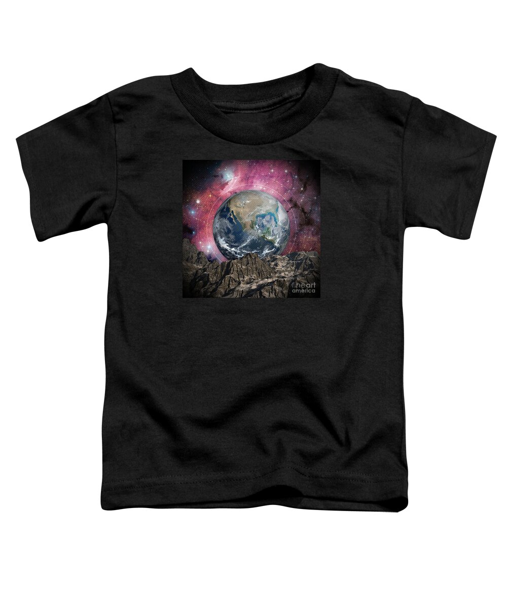 Earth Toddler T-Shirt featuring the digital art A Place In Space by Phil Perkins