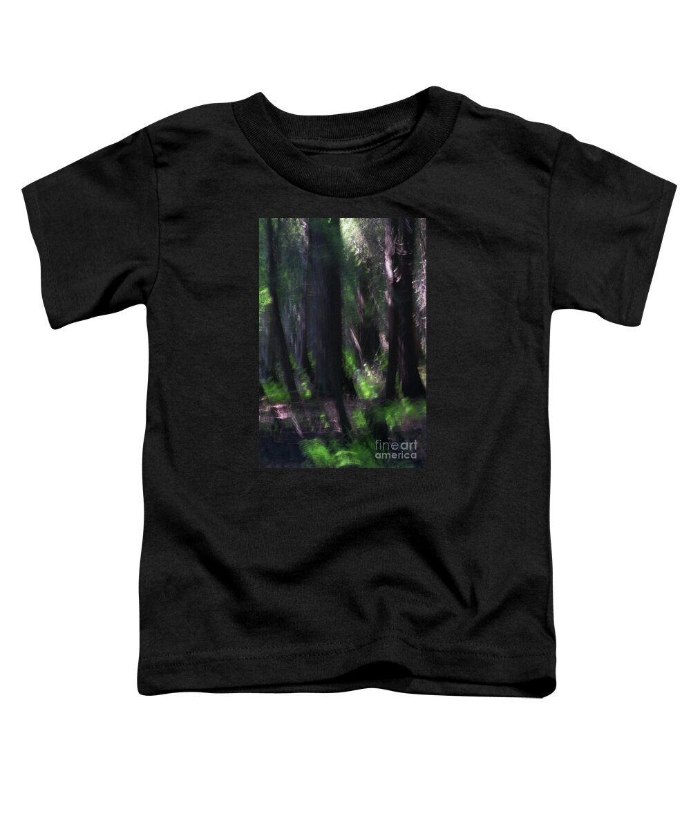 Forest Toddler T-Shirt featuring the photograph A Thin Veil by Linda Shafer