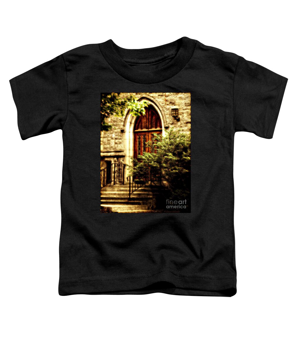Church Toddler T-Shirt featuring the digital art A Warm Invitation by Lianne Schneider
