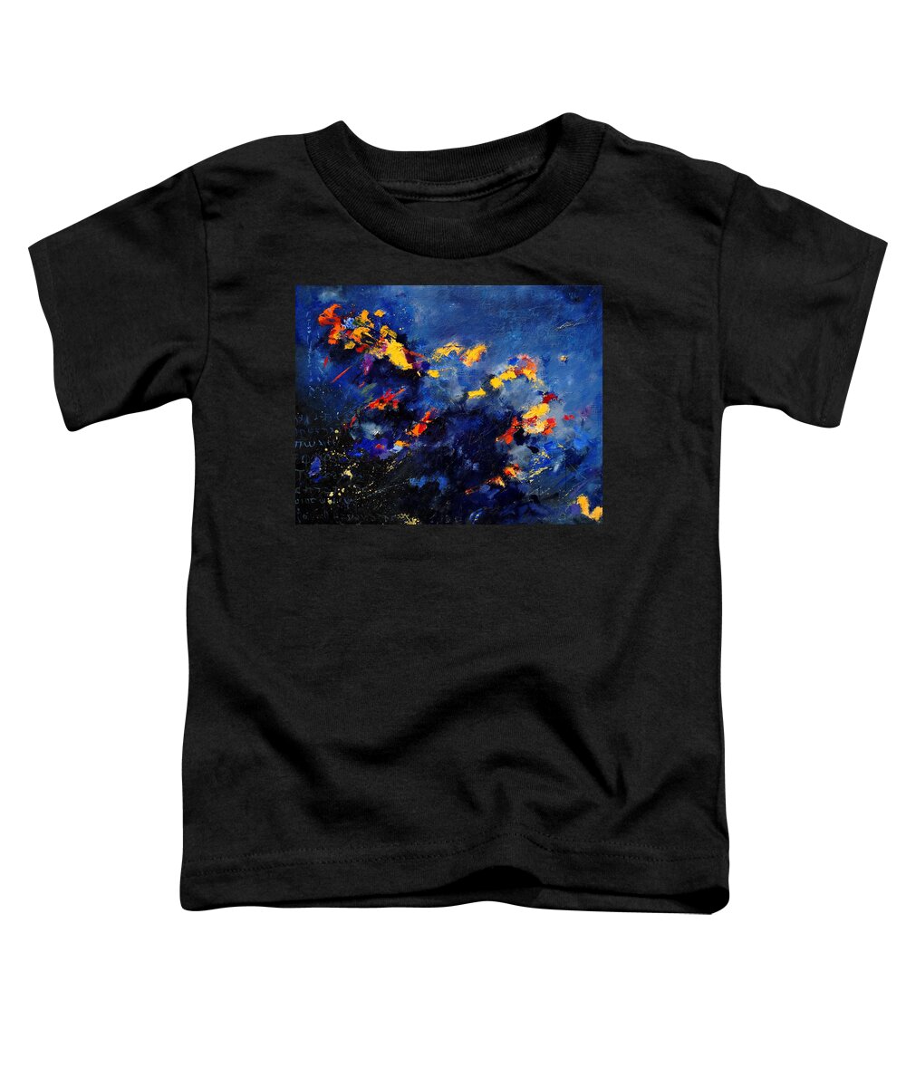 Abstract Toddler T-Shirt featuring the painting Abstract 971207 by Pol Ledent